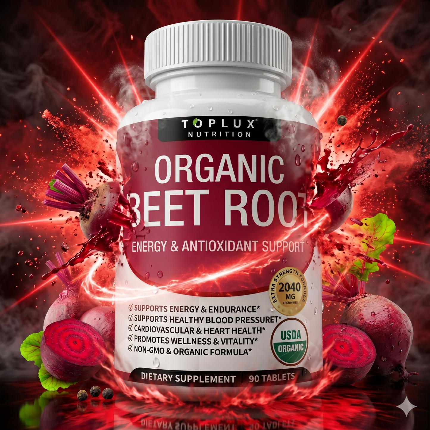 Raíz de Remolacha® Orgánica- Energía Roja - 90 Cápsulas