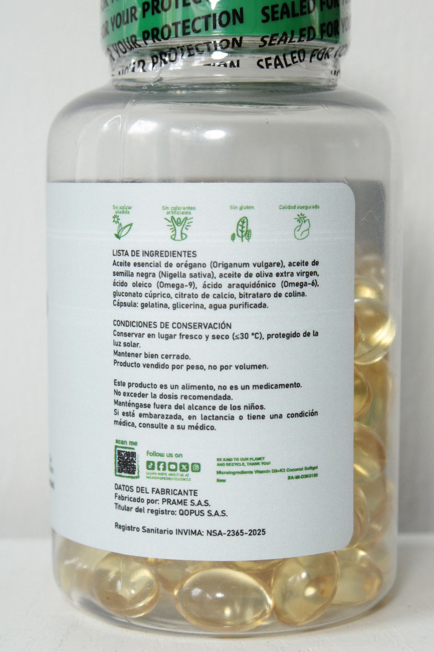 ACEITE DE OREGANO®  – X100 Cápsulas