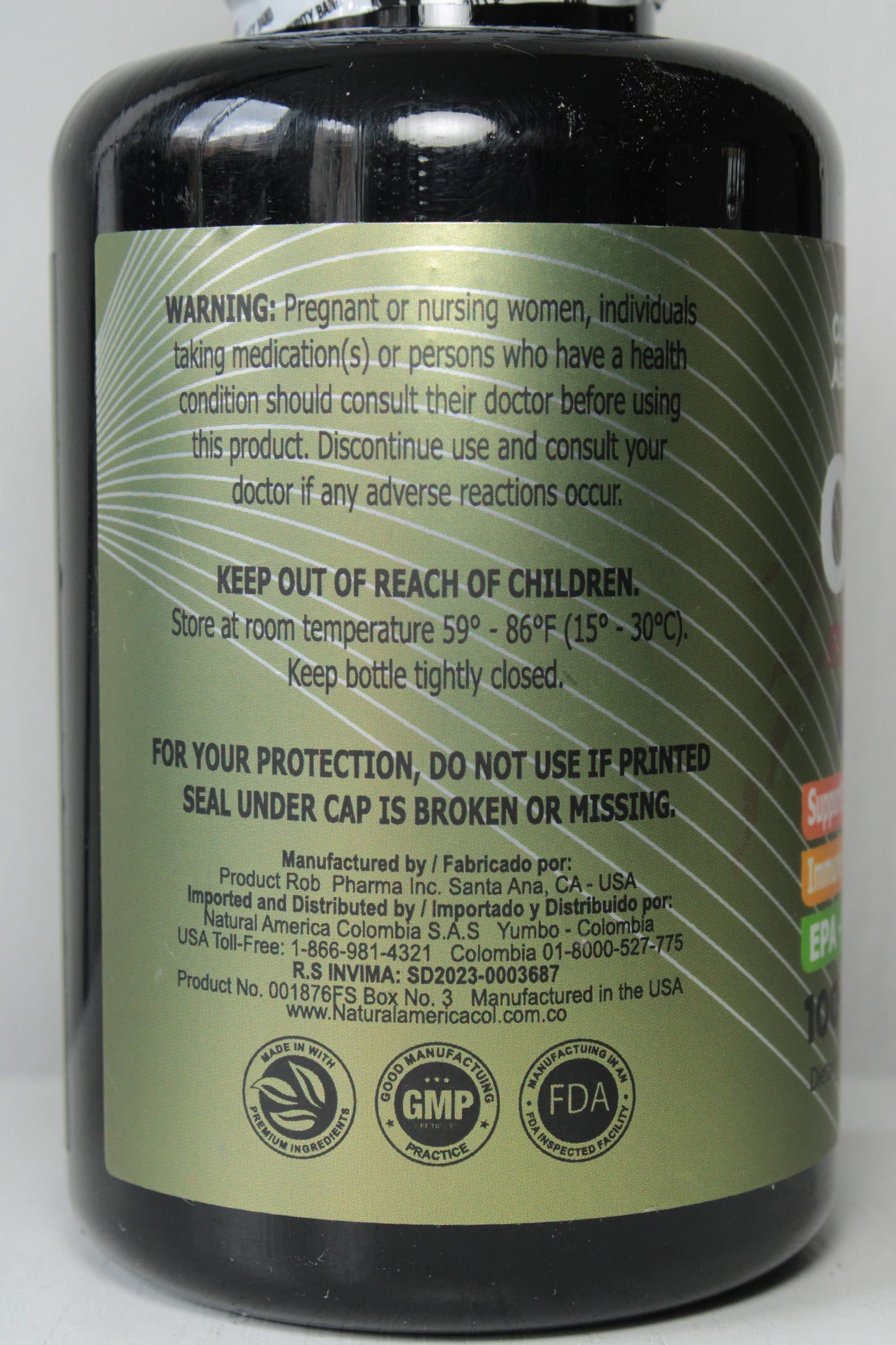 Omega® 3 - 100 Capsulas Con EPA-DHA